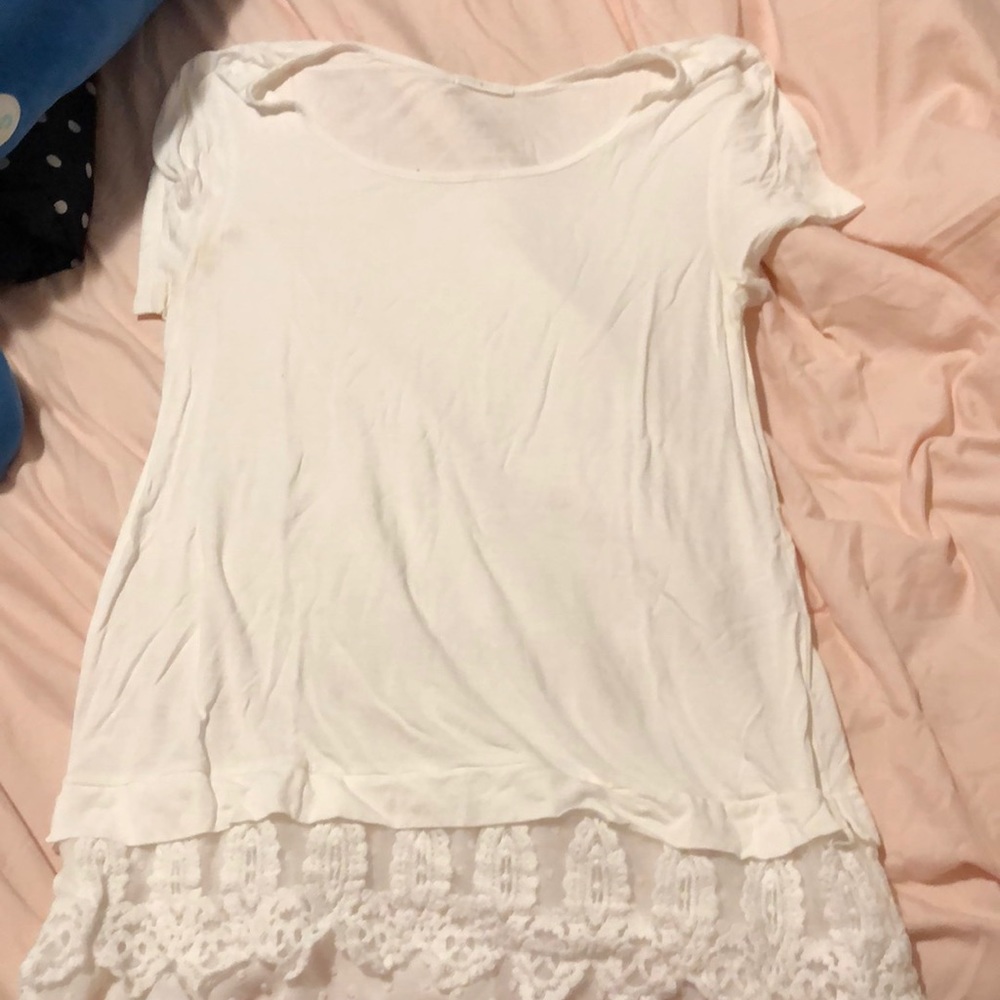 White lace top